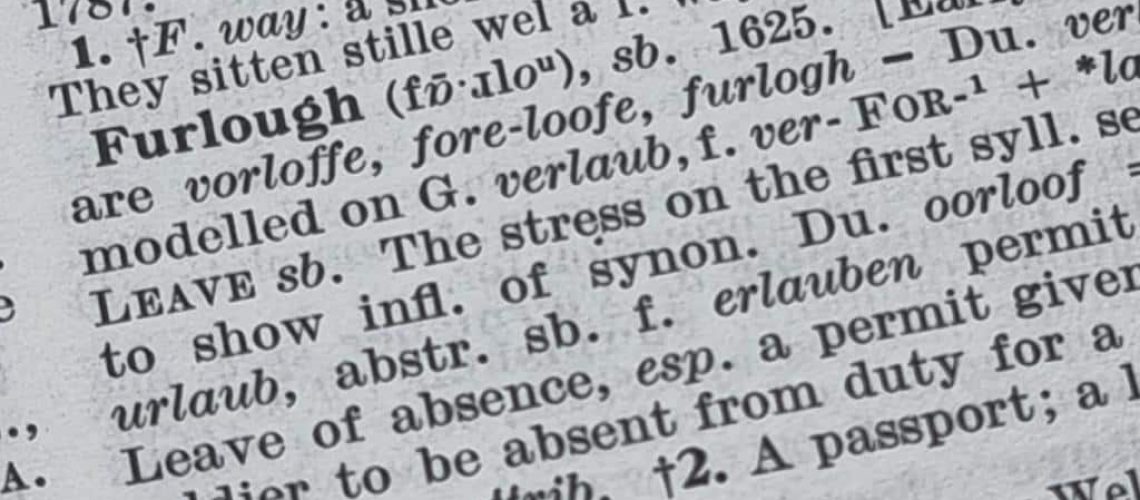 furlough dictionary